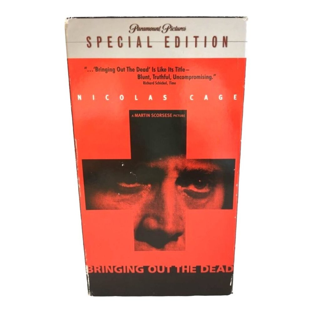 Vintage VHS Bringing Out The Dead Movie With Nicholas Cage